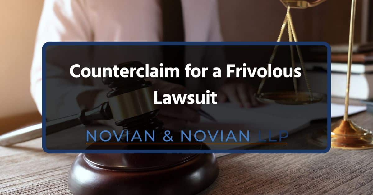 Counterclaim for a Frivolous Lawsuit