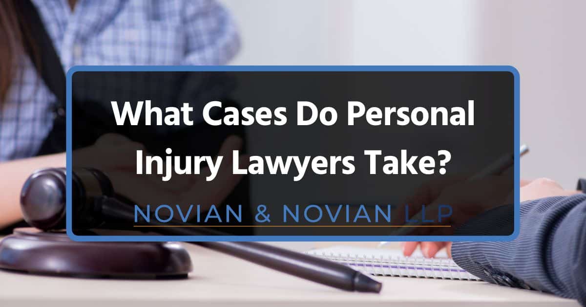 What-Cases-Do-Personal-Injury-Lawyers-Take-los angeles What Cases Do Personal Injury Lawyers Take? Under personal injury law, we have personal injury lawyers who protect individuals who have been injured due to someone else's negligence or wrongdoing. These lawyers help victims seek the compensation they deserve. Personal injury lawyers handle a broad range of cases, including motor vehicle accidents, workplace accidents, medical malpractice, slip and fall accidents, and wrongful death. Typically, personal injury law ensures that victims can seek compensation for their medical expenses, lost wages, and emotional suffering. At Novian & Novian, we have a team of expert personal injury lawyers who specialize in catastrophic injuries and are always ready to help you tackle your case. From helping you develop a legal plan to navigate the legal process to fighting for the compensation you deserve on your behalf, there is no better legal team for the job! Contact us today! This blog post will educate readers on the types of cases personal injury attorneys handle. It will also let you know the cost of a personal injury lawyer and the process of filing a personal injury claim. What is Personal Injury Law? Personal injury law allows individuals who have been harmed physically, emotionally, or financially by the negligence or wrongful actions of another party to seek compensation. The primary purpose of personal injury law is to hold the responsible party accountable and provide financial relief (compensation) to the injured person. The scope of personal injury law covers slip-and-fall accidents in unsafe workplace environments, defective products that cause harm to consumers, workplace accidents that lead to injuries, and other similar situations. In each of these situations, victims should receive damages for medical expenses, lost wages, and emotional suffering. One of the common reasons for most of the injuries highlighted above is negligence, and it is a key aspect of personal injury law. Negligence occurs when someone fails to take reasonable care to prevent harm to others. Therefore, once negligence is proven, the negligent party becomes liable for the injuries and damages caused. For example, a driver texting while driving could be considered negligent if it leads to an accident. What Cases Do Personal Injury Lawyers Take? Personal injury lawyers handle a wide variety of cases. Some of the most common types of personal injury cases include: Motor Vehicle Accidents Motor vehicle accidents are among the most common personal injury claims. These cases could include car accident injuries that can be caused by negligent driving, such as speeding or distracted driving. It could also be motorcycle accidents that often result in severe injuries due to the lack of protection for motorcyclists. Another motor vehicle accident case is a truck accident. Typically, collisions with large trucks can cause devastating injuries and complex legal issues involving multiple parties. Similarly, when pedestrians or cyclists are hit by motor vehicles, the results can be catastrophic. Workplace Accidents Personal injury lawyers handle workplace injuries, which often lead to workers' compensation claims. These include construction site injuries such as falls, equipment malfunctions, and hazardous working conditions. Workplace accidents could also be industrial accidents. These industrial accidents are injuries that occur in factories or warehouses due to unsafe environments. Slip-and-Fall Accidents Slip-and-fall accidents are injuries caused by unsafe conditions on someone else’s property. These injuries could fall under premises liability. Common causes of slip and fall accidents include wet floors, uneven surfaces, and poor lighting. These cases often involve determining the liability of property owners. Typically, the average payout for slip-and-fall injury ranges from $10,000 to over $50,000. Medical Malpractice Medical malpractice claims are among the most difficult to pursue. These cases arise when healthcare providers fail to meet the standard of care, leading to severe injuries or death. Common medical malpractice cases include misdiagnosis or delayed diagnosis, surgical errors, and birth injuries. All of the above are strictly against the sworn medical code of conduct. Product Liability Product liability cases involve injuries caused by defective products, such as automobiles, electronics, or pharmaceuticals. Therefore, we can say personal injury lawyers handle cases related to defective products and product recalls. These lawyers also handle mass tort cases, where multiple plaintiffs are harmed by the same defective product. Typically, manufacturers, distributors, and retailers can all be held responsible for injuries caused by unsafe products. Wrongful Death When a personal injury results in death, a wrongful death claim can be filed by the victim's family. In such a scenario, personal injury lawyers seek compensation for medical expenses, funeral costs, and the emotional suffering of surviving family members. Assault and Intentional Torts Unlike negligence-based cases, intentional torts involve physical assaults or other intentional actions that cause harm. In such cases, personal injury attorneys help victims of assaults seek compensation for medical bills and emotional distress. Dog Bites and Animal Attacks Personal injury lawyers also often handle cases involving dog bites and other animal attacks. Typically, state laws govern pet owner liability, making them responsible if their animal causes harm. Nursing Home Abuse and Child Sexual Abuse Lawyers also handle sensitive cases involving nursing home abuse or child sexual abuse. These cases can involve physical, emotional, or financial abuse. If you suspect elder abuse, it's important to consult with an experienced attorney to protect your loved one. Likewise, if you suspect child sexual abuse, you must report it immediately. Why You Need a Personal Injury Lawyer? When facing a personal injury case, having an experienced personal injury lawyer is important. Typically, personal injury lawyers have specialized knowledge and expertise in personal injury law and its complex legal processes. They are skilled in handling various types of personal injury claims including car accidents, premises liability, medical malpractice claims, wrongful death cases, and more. Their expertise allows them to assess your case accurately, gather the necessary evidence, and build a strong legal strategy. It is important to note that not every personal injury attorney has expertise in all areas. Many lawyers specialize in specific fields, such as motor vehicle accidents, spinal cord injuries, or medical negligence. Therefore, you should find a lawyer with the right specialization for your personal injury case. This ensures successful legal representation. Personal injury attorneys also help you seek compensation for medical bills, lost wages, and pain and suffering. These medical bills compensation would cover current and future medical expenses resulting from the accident, while lost wages compensate for lost income due to time away from work. As the name implies, compensation for pain and suffering covers the physical and emotional toll caused by your injuries. Furthermore, a personal injury lawyer serves as your legal representation against insurance companies. Typically, dealing with insurance companies can be one of the most challenging aspects of a physical injury claim, as insurance companies often try to minimize payouts. Without proper legal representation, you may end up with less compensation than you deserve. However, an experienced personal injury lawyer can negotiate directly with the insurance company on your behalf, ensuring that your rights are protected and that you receive a fair settlement. How Much Does a Personal Injury Lawyer Cost? Personal injury lawyers typically work on a contingency fee basis. This means you do not pay any fees upfront. Instead, the lawyer only gets paid if they win your case or secure a settlement on your behalf. The contingency fee is a percentage of your compensation, often ranging from 33% to 50%, depending on factors such as case complexity, whether the case goes to trial, and the lawyer's experience. For example, if you settle a case for $100,000, and your attorney charges a 35% contingency fee, they would receive $35,000. Some cases may have a higher contingency fee (up to 45-50%) if they go to trial. Additional costs, such as court filing fees, expert witness fees, or costs for obtaining medical records, may either be covered by the lawyer upfront or deducted from your settlement, depending on the fee agreement. These costs are often taken into account either before or after the lawyer’s fee is calculated, which can influence the amount you receive. In cases where the attorney doesn't win, most firms won’t charge you for legal fees. However, some may require reimbursement for case-related expenses. It is always best to clarify this with your lawyer beforehand. The Process of a Personal Injury Claim The process of a personal injury claim involves several critical steps to ensure you receive fair compensation for your injuries. The process often starts with you seeking medical attention as your health is the top priority. After an accident, get immediate medical care to treat your injuries and ensure proper documentation. This will serve as evidence for your personal injury claim. Next, you need to document the incident by gathering as much information as possible at the scene. This includes taking photos, collecting witness statements, and noting down details of the accident. Evidence like this strengthens your personal injury case. Then, it is time to consult a personal injury attorney. They will provide expert advice on personal injury law, handle negotiations with the insurance company, and help you seek compensation for medical bills, lost wages, and pain and suffering. Therefore, make sure to choose one that specializes in your specific injury. At Novian & Novian, we have various specialists and expert lawyers on personal injuries. Contact us now for a free case evaluation. After you have gotten a personal injury lawyer, you need to inform the at-fault party’s insurance company about the accident. When you do this, provide basic information but avoid detailed statements. Your personal injury attorney will handle the bulk of the conversation with the insurance company as these companies often look for ways to minimize your compensation. In addition, your personal injury attorney will gather evidence like medical records, bills, police reports, and employment records. They will also work to prove negligence and liability, ensuring to build a strong case. It is important to work with your attorney to calculate the full extent of your damages, including economic damages (medical expenses, lost wages) and non-economic damages (pain, emotional distress). Once damages are calculated, your lawyer will send a demand letter to the insurance company outlining your injury claim and requesting compensation. The insurance company will likely respond with a counteroffer. Then, your attorney will negotiate on your behalf, ensuring you receive fair compensation for your injuries. Typically, most personal injury cases settle at this stage. However, if negotiations fail, your attorney will file a personal injury lawsuit to take your case to court. This is where having an experienced personal injury lawyer becomes important, especially if your case involves complex issues like medical malpractice, wrongful death, or product liability. Need a Experienced Personal Injury Lawyer? Personal injury lawyers handle a wide variety of cases, including motor vehicle accidents (car, motorcycle, truck, bicycle, pedestrian), workplace injuries, slip-and-fall accidents, medical malpractice, product liability, wrongful death, and even cases involving dog bites or nursing home abuse. If you or a loved one has suffered harm due to someone else’s negligence, consulting an experienced personal injury lawyer is important. These personal injury lawyers help to seek compensation for medical bills, lost wages, and emotional distress. If you are in need of legal help, Novian & Novian is here to help you through the process. We have some of the best personal injury lawyers in Los Angeles, and are ready offer a free consultation to evaluate your case and help you navigate the legal process. Contact us today!